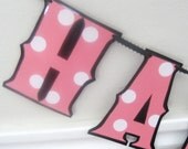 HAPPY BiRTHDAY Banner - BABY MiNNIE MOUSE Style