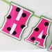 Watermelon HAPPy BiRTHDAY Banner - Hot Pink or Red Polka Dot Picnic