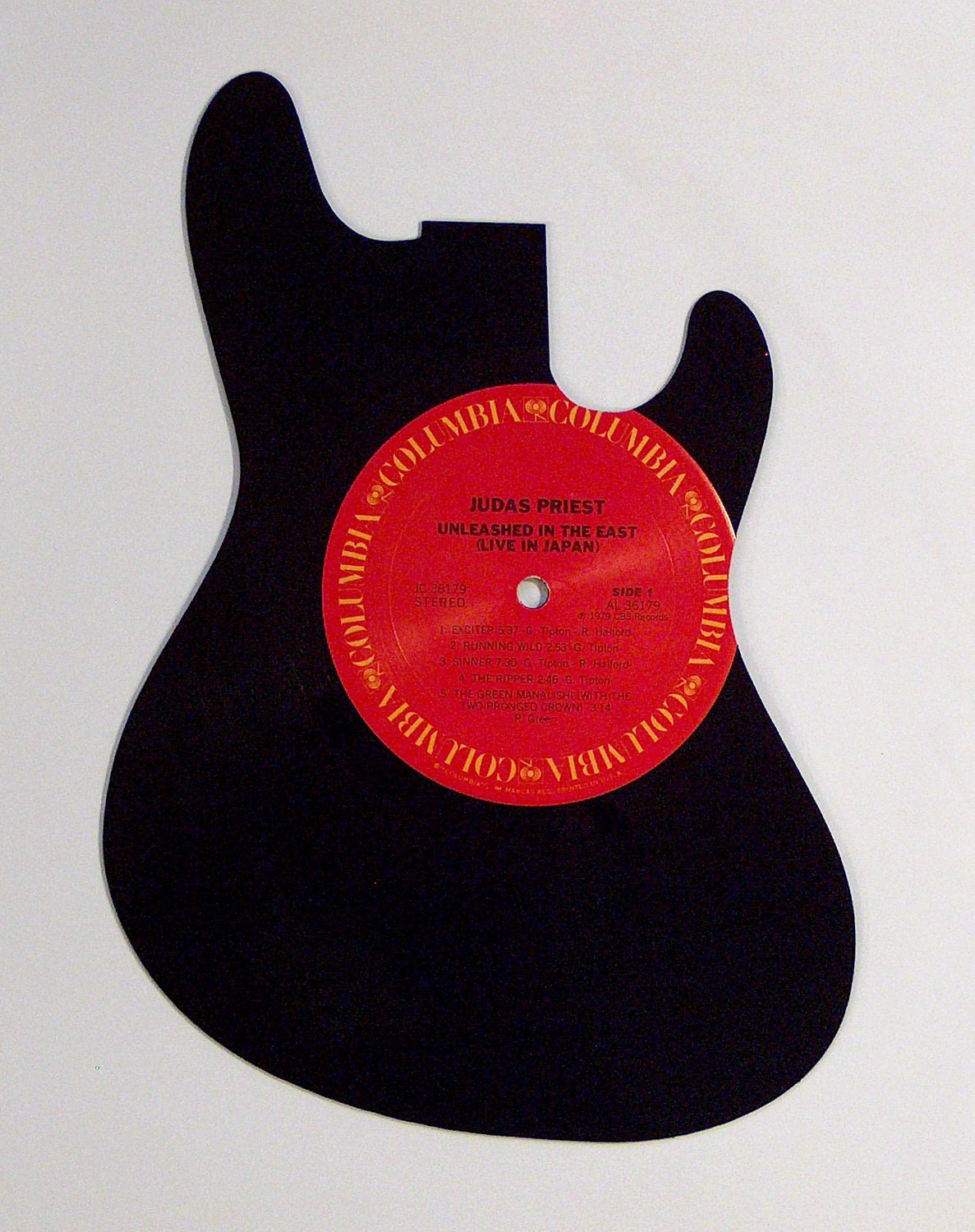 JUDAS PRIEST GUITAR vinyl record silhouette