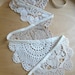 Vintage crochet doily bunting