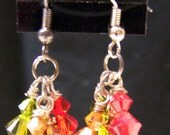 CLEARANCE - Fall Colored Swavorski Crystal Earrings