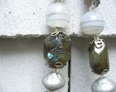 Labradorite Necklace with Vintage beads