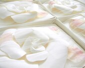 Paper Flower Custom Wedding Invitations Peony Design
