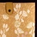 iPad Padded Sleeve Case with Button - Wildflowers (light tan) - OOAK