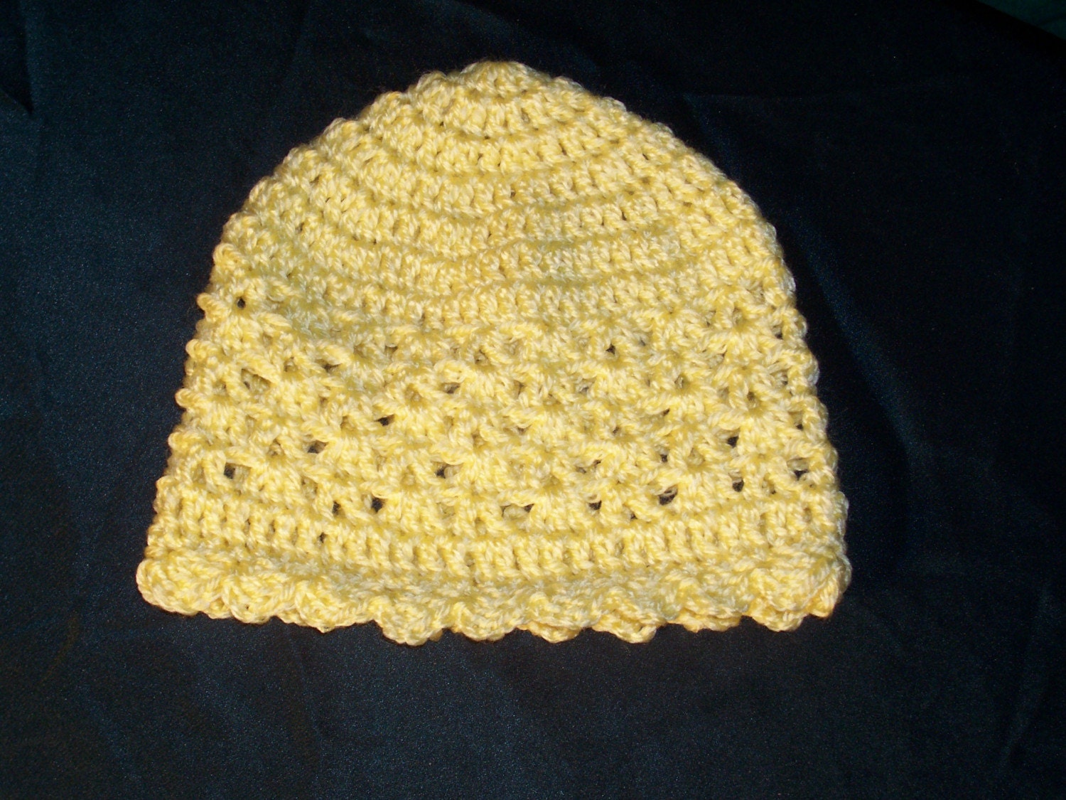 Yellow Baby Girls Bonnet Hat - Easter Bonnet - Spring Flapper Hat