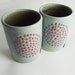 AVAILABLE IN 3 WEEKS - 2 Dots Pottery Tumbler - Stoneware Tumber - Ceramic Tumbler - Ceramic cup - Blue