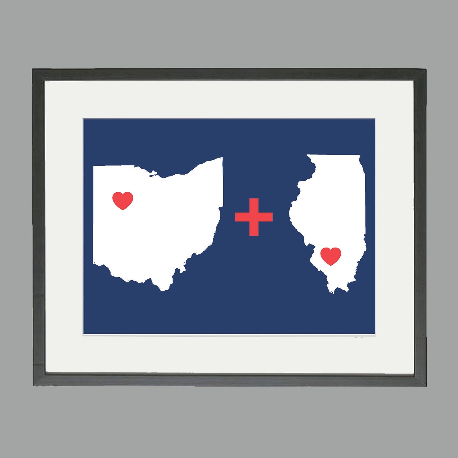 Custom Wedding Gift Love Equation Print 5 x 7