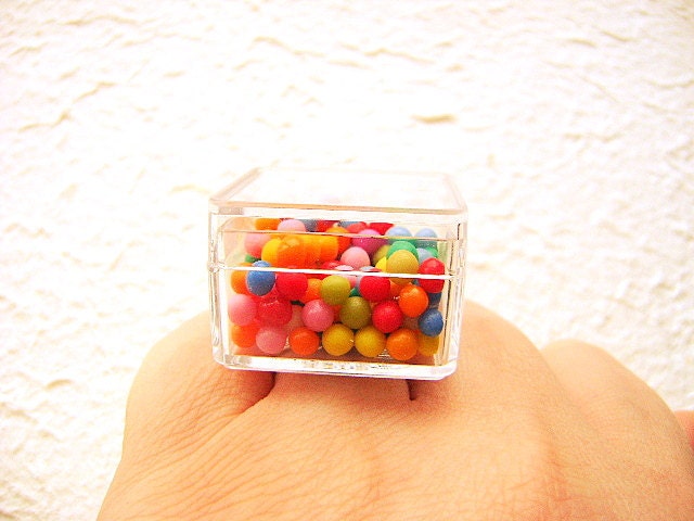 Kawaii Candy Ring Miniature Food Jewelry