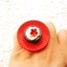 Bold  Ring Miniature Food Jewelry Chocolate Ice Cream Asian Flower