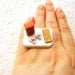 Japanese Ring Sake Cheese Cracker Miniature Food Ring