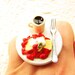 Kawaii Food Ring Coffee French Toast Miniature Food Jewelry
