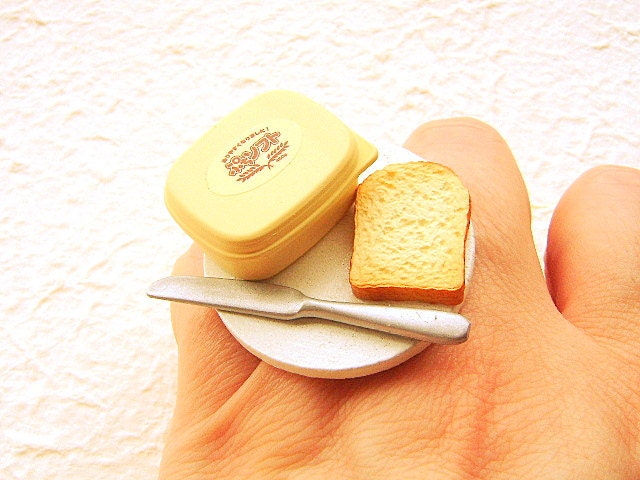 Miniature Food Ring Bread And Butter