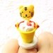 Kawaii Food Ring Ice Cream Sundae Tiger Lollipop Miniature Food Jewelry