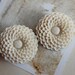 1 1/4 inch (32mm) White Flower Plugs-for stretched ears