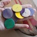 Recycled Skateboard Four Eco Craft Buttons