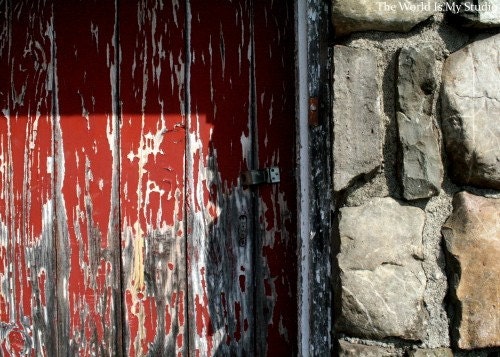 Rustic Red Barn, Door 3 - Untold Stories - TheWorldIsMyStudio