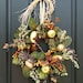 Autumn Pumpkins, Gourds and Fall Berries, Front Door Harvest Decor, Pumpkin Wreath