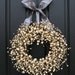 Year Round Wreaths - Silver and Champagne Berries Wreath for Your Wedding Celebration and More