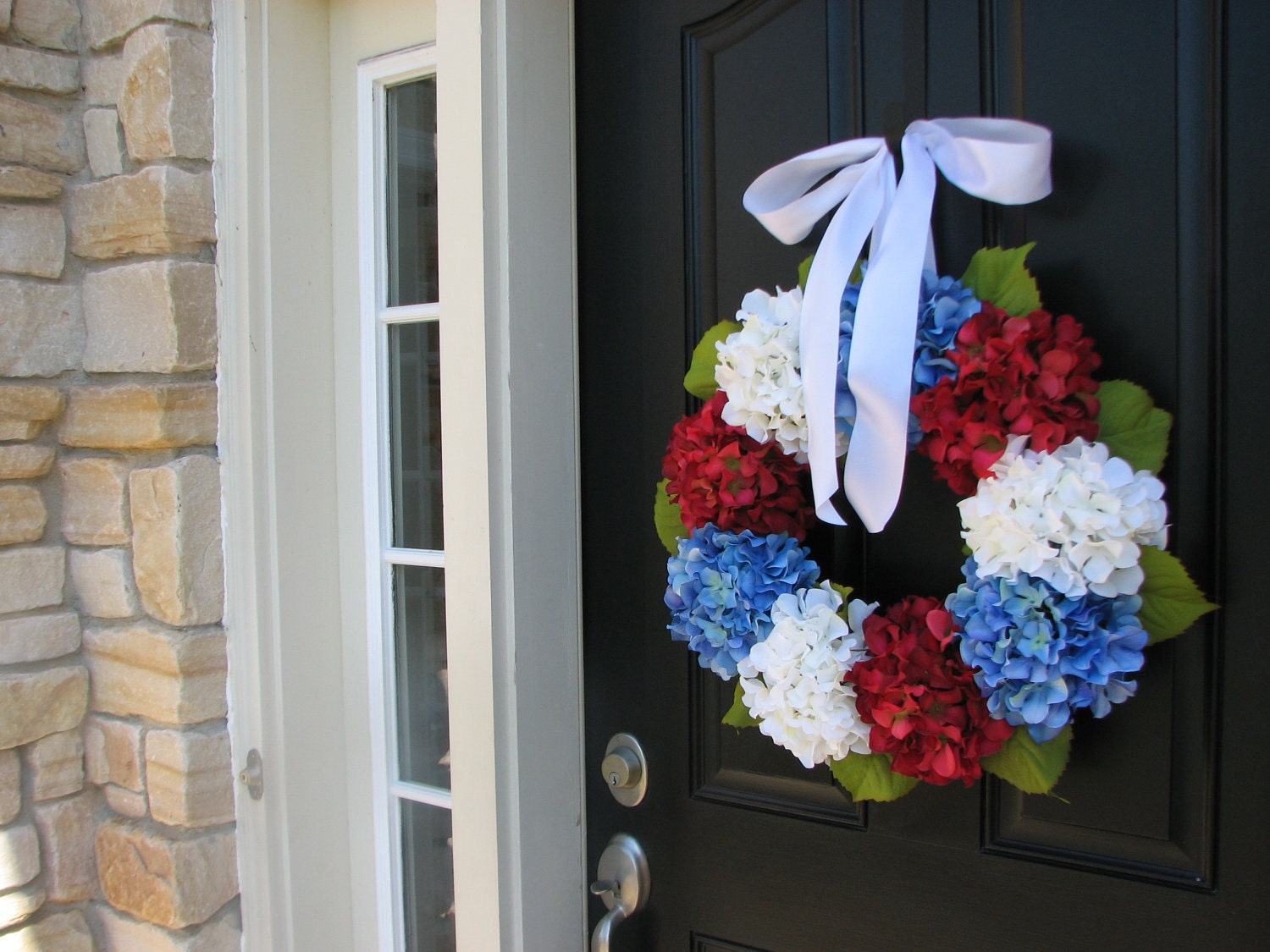 Holiday Wreaths - 4th of July Wreath - Independence Day Decor - Red White and Blue