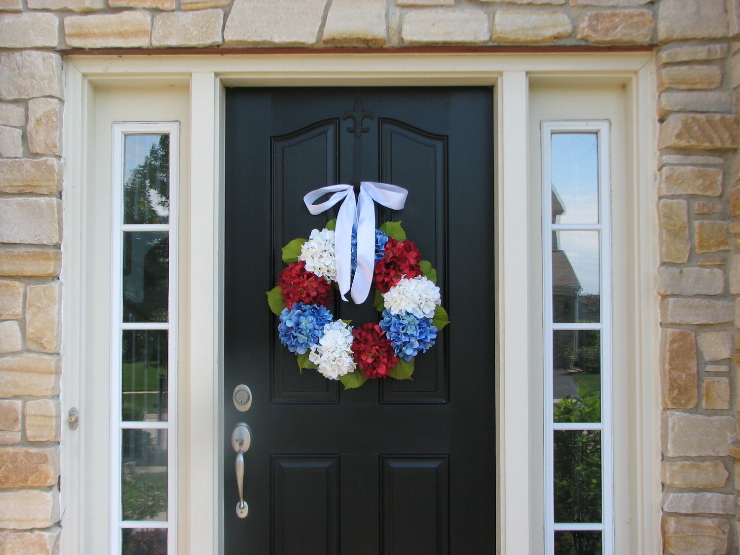 Holiday Wreaths - 4th of July Wreath - Independence Day Decor - Red White and Blue