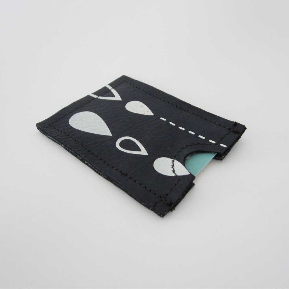 card wallet - leather business card holder - business card case  - custom leather wallet