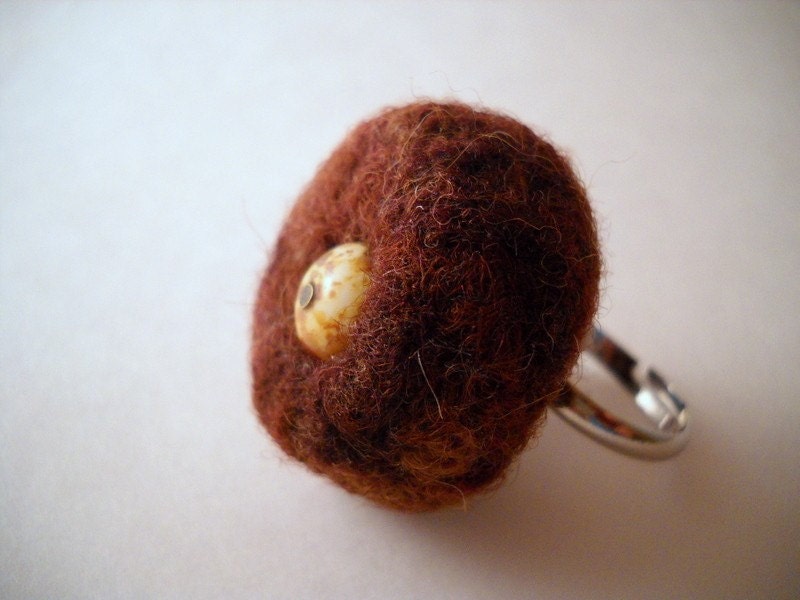 Earthy Felt Ring-Free US Shipping