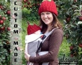 Apple Beanie Hat Crocheted Soft Washable Yarn Newborn to 12 months READY TO SHIP