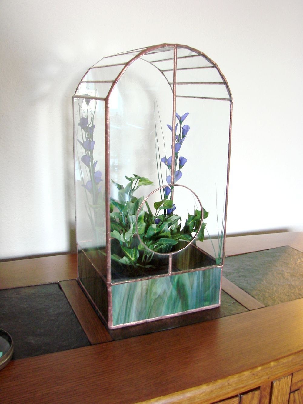 Miniature Victorian Styled Conservatory - Stained Glass