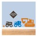 Construction Set - All boy Vinyl Decal Set - Vinyl wall art