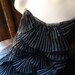 Black Applique Pleated and Ruffled for Costume Design, Altered Couture BLA 1001