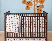 Children's Vinyl Decal, Speckled Lolli Tree With Birds Graphic, Wallpaper, Sticker, item 30004