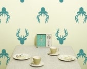 Vinyl Wall Decal, Deer Head Trophy- 10 graphics, Wallpaper, Stickers, Antlers, item 10035