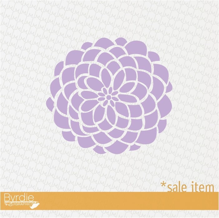 Wall Decal SALE- 13in. LAVENDER Bloom Vinyl Wall Graphic Vinyl Wall Decal, Sticker