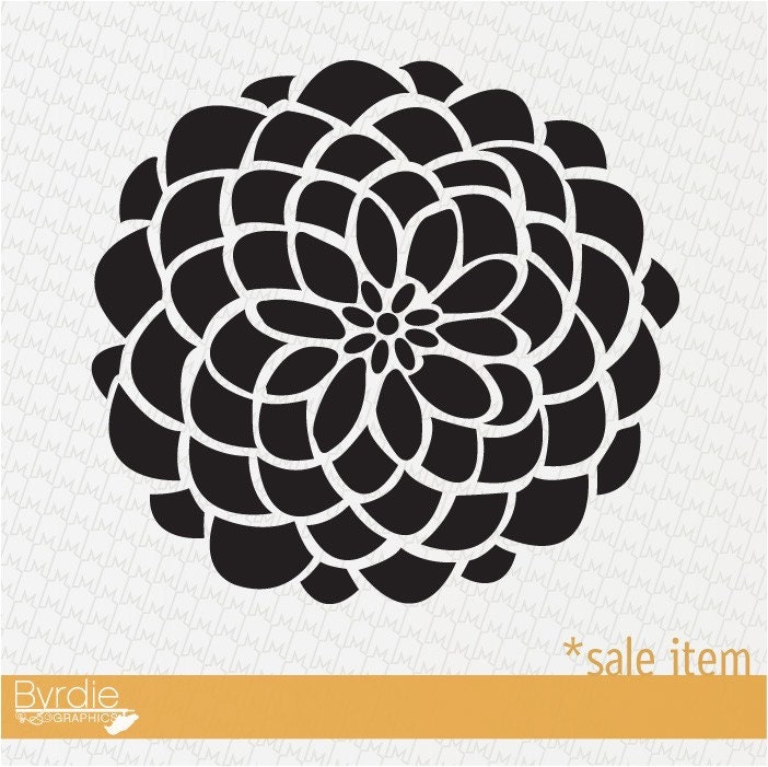 Vinyl Wall Decal SALE- 13in. BLACK Bloom Vinyl Wall Graphic Sticker, Flower
