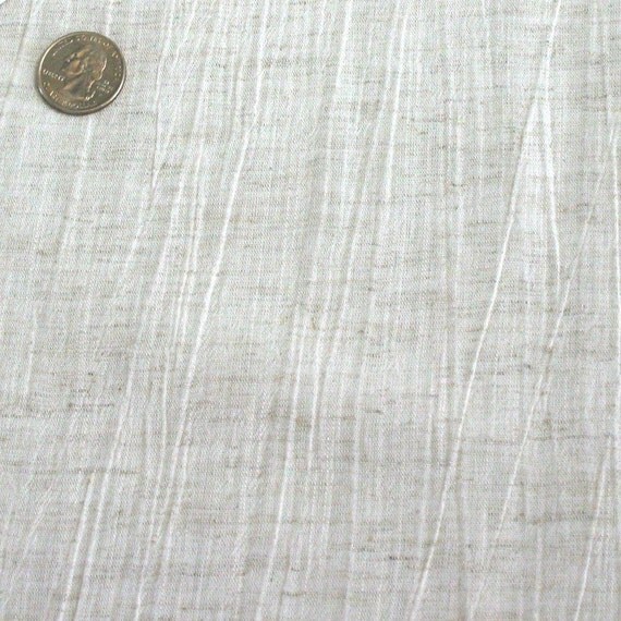 Natural Color Wrinkled Gauze Linen Fabric by tilttoo on Etsy