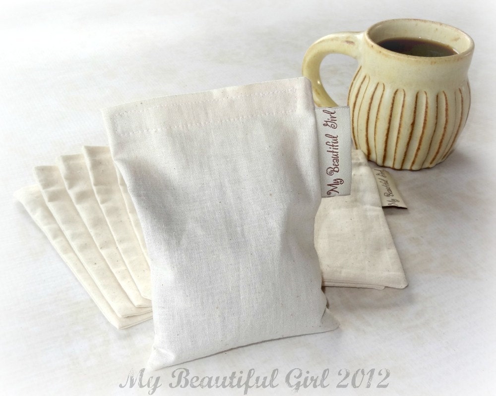 Reusable Coffee Filter - Organic Muslin, Loose Tea, Kitchen