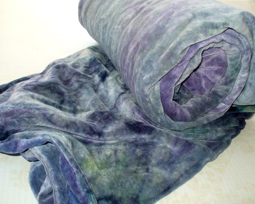 Organic Bamboo Velour Family Throw in Jester, 60x72, READY to Ship