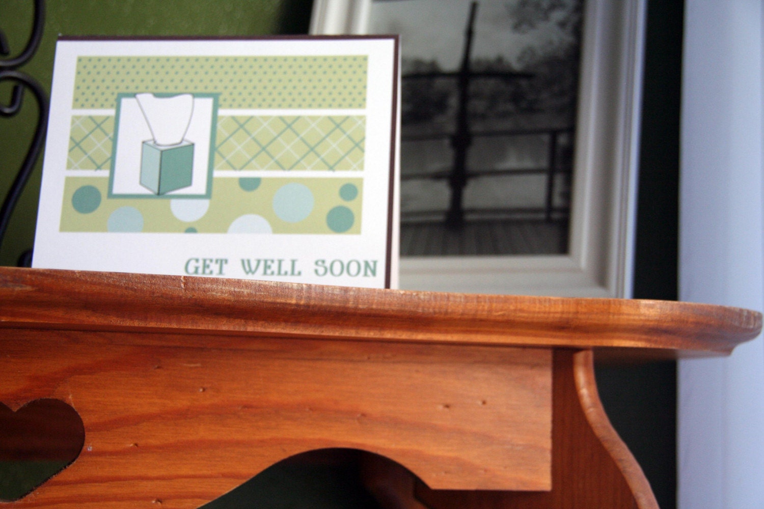 12 A2 Get Well Soon Blue and Green Kleenex Box Note Cards Set EtsyHolidaySale