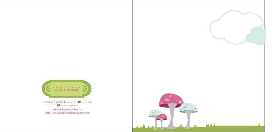 3x3 Mushroom Notecard with colored envelopes and reuseable paper box