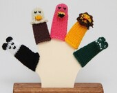 More Zoo Animals Finger Puppet Set  (Includes Panda, Bald Eagle, Flamingo, Lion, and Alligator.)  We can create custom orders.