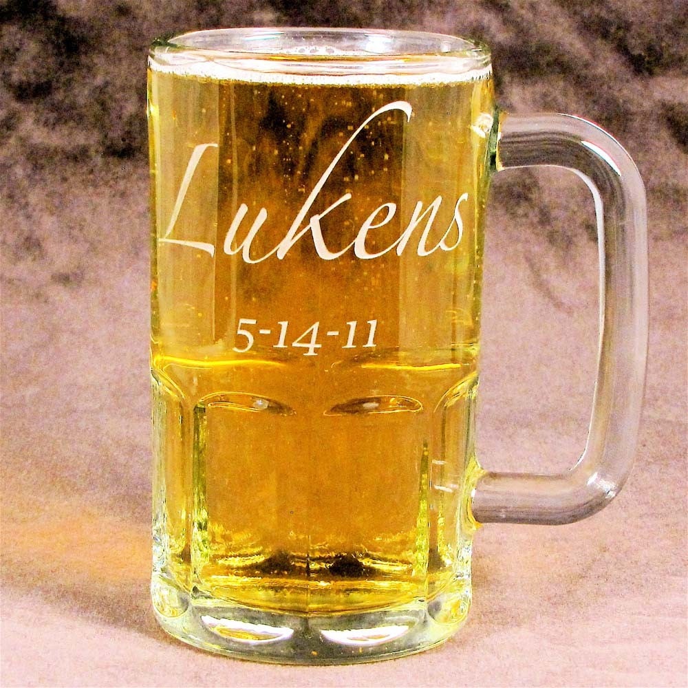 3 Personalized Groomsmen Gifts Beer Mugs, Bachelor Party Gifts