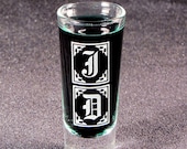 Monogrammed Shot Glass, Personalized Gift for Groomsmen