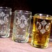 3 Monogrammed Groomsmen Gifts Beer Stein, Etched Glass