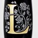 Custom Wedding Champagne Flutes, Personalized Black and Gold Wedding Flutes