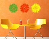 Citrus Slices, vinyl decals,