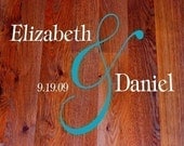 Large Personalized Wedding dance floor  vinyl decal
