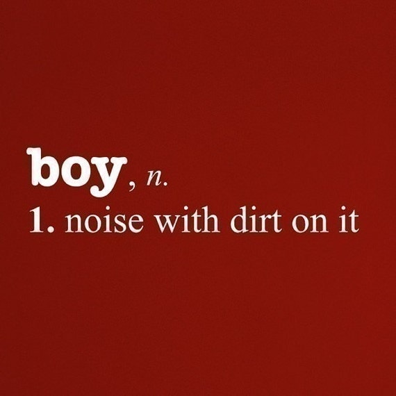 Boy - Noise with Dirt definition, vinyl wall decal
