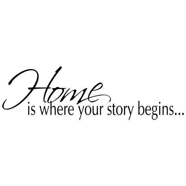 Home is Where Your Story Begins vinyl wall words