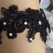 Garter,Wedding Garter,Black Lace Garter,Garter Set,Rhinestone Garter,FREE Toss Garter