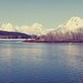 Mountain View Lake - Fine Art Landscape Photograph Print - 8x10 - grand tetons travel vactaion  summer blue green yellow brown masculine